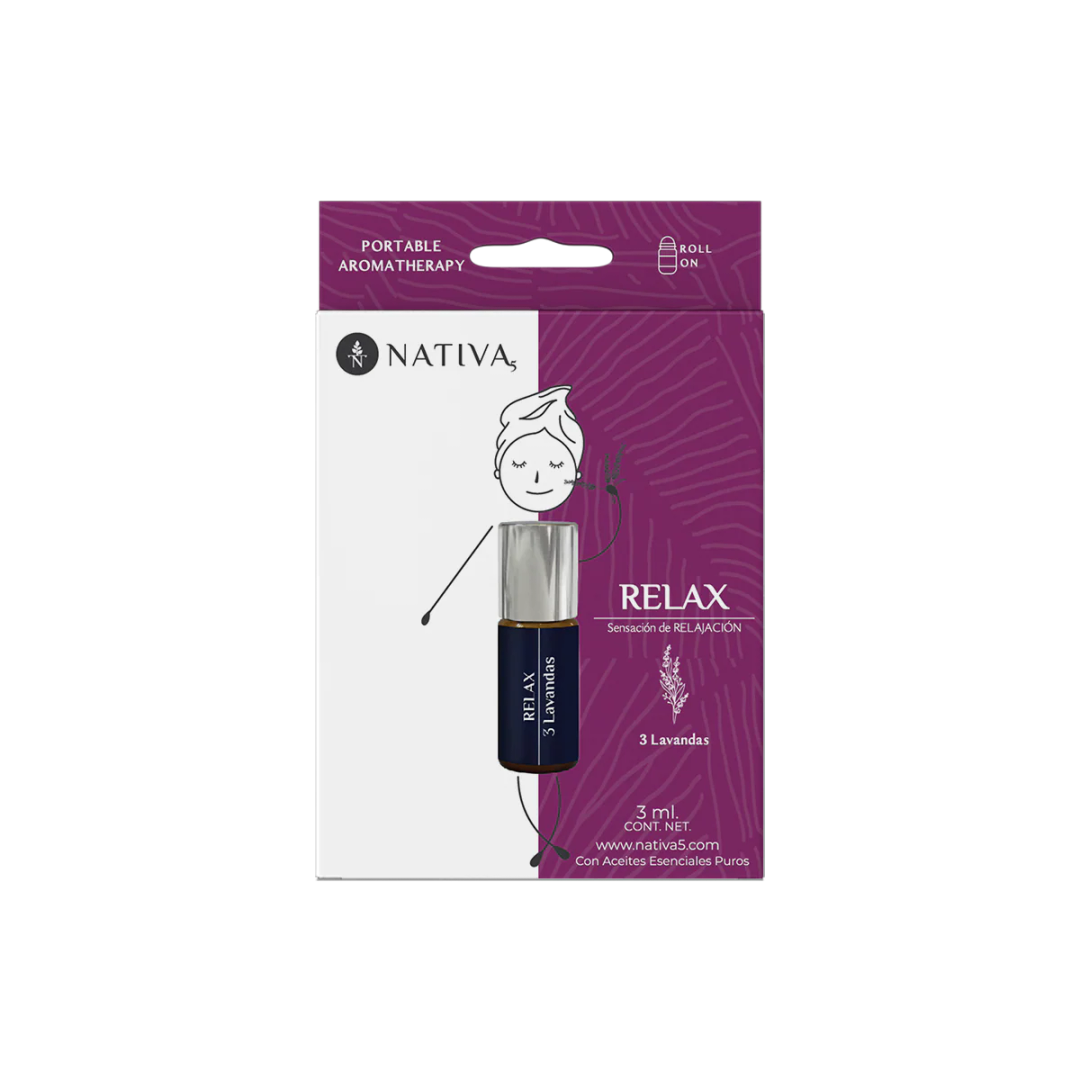 Relax Roll On Lavanda - Portable Aromatherapy 3ml. Nativa5