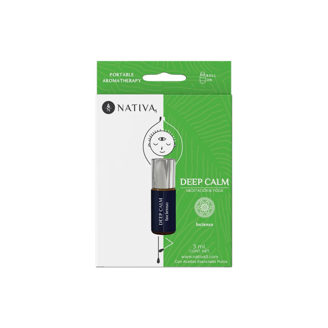 Deep CALM Roll On Incienso - Portable Aromatherapy 3ml. Nativa5