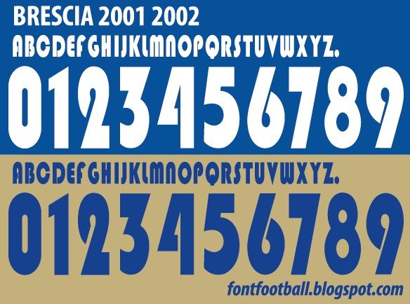 Font Vector Brescia Calcio 2001 2002 kit