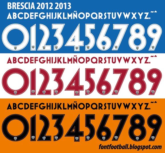 Font Vector Brescia Calcio 2012 2013 kit