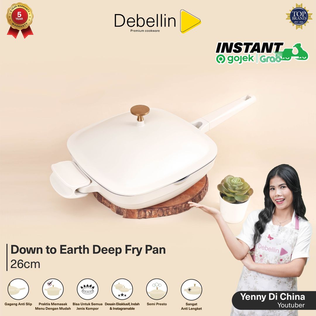 YDC Down To Earth - Deep Fry Pan 26cm