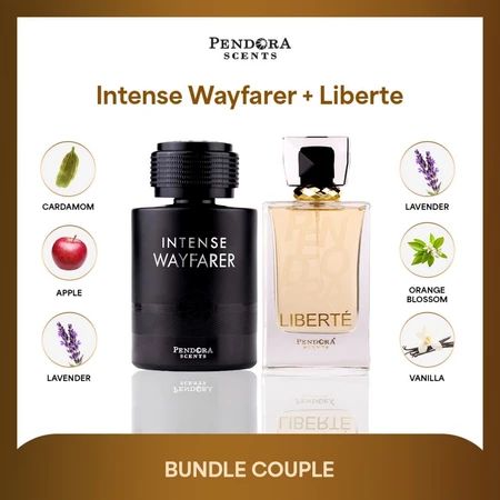 Bundle Couple Perfume Pendora Scents Intense Wayfarer EDP 100ML & Liberte Perfume For Women EDP 100ML