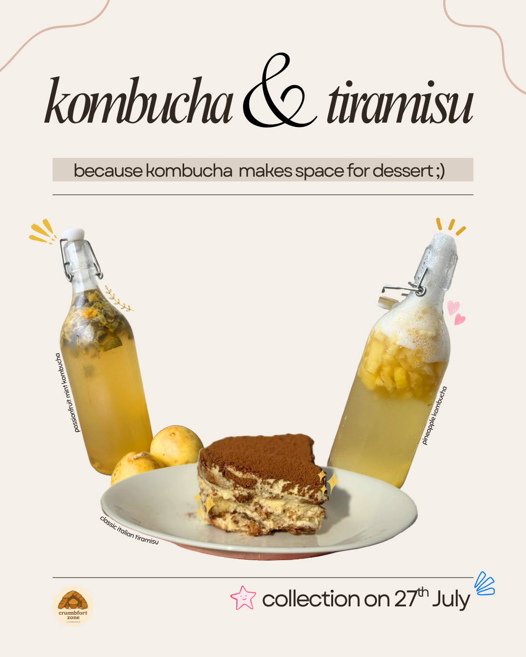 Kombucha & Tiramisu Set