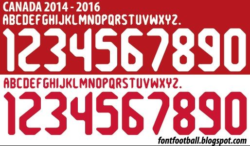 Font Vector Canada 2014 2015 2016 kit