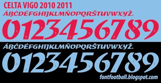 Font Vector Celta Vigo 2010 2011 kit