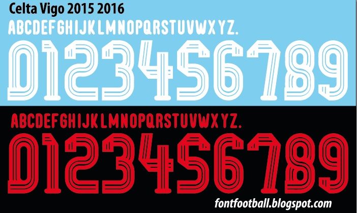 Font Vector Celta Vigo 2015 2016 kit