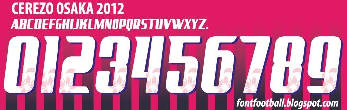 Font Vector Cerezo Osaka 2012 kit