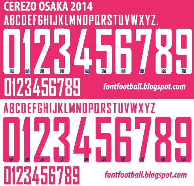 Font Vector Cerezo Osaka 2014 kit