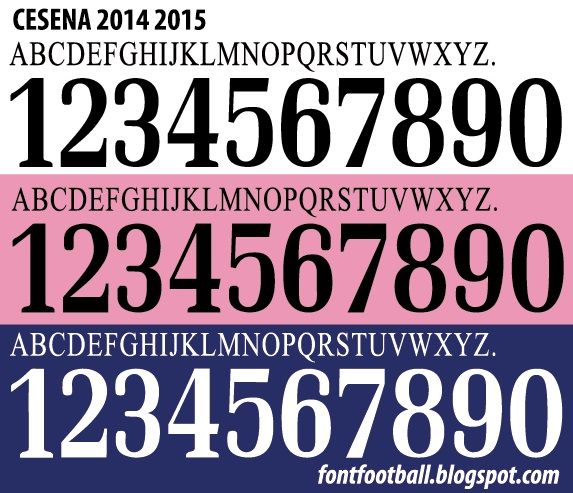 Font Vector Cesena 2014 2015 kit