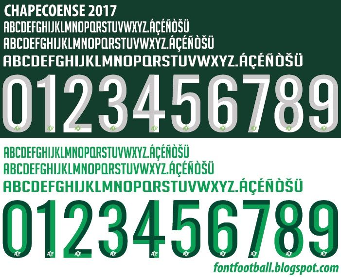 Font Vector Chapecoense 2017 kit
