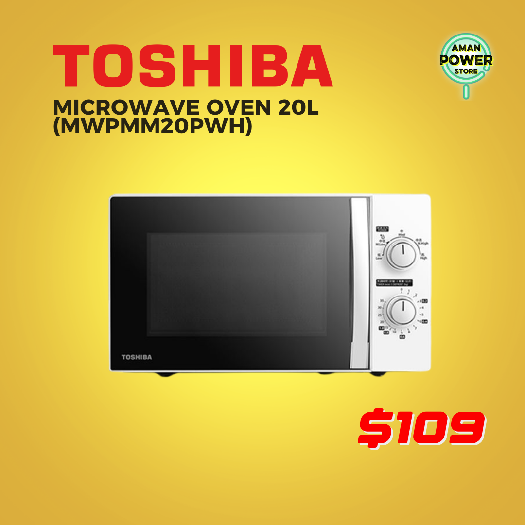 TOSHIBA MICROWAVE OVEN 20L (MWPMM20PWH)