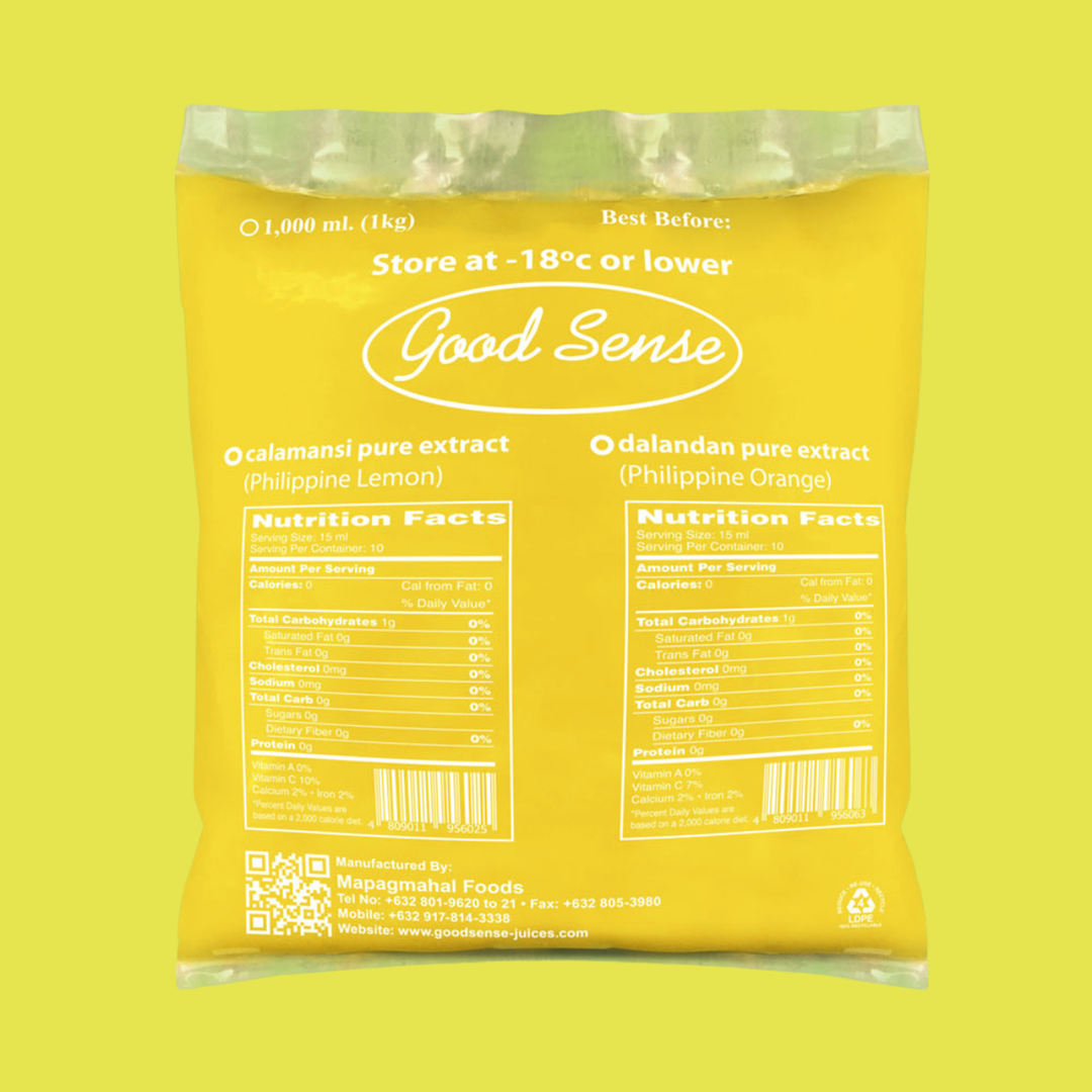 Good Sense Frozen Dalandan Extract Philippine Orange 1kg.
