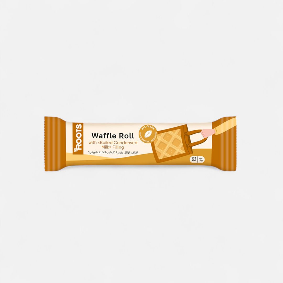 Roots Waffle Roll with "Boiled Condensed Milk" Filling 35g