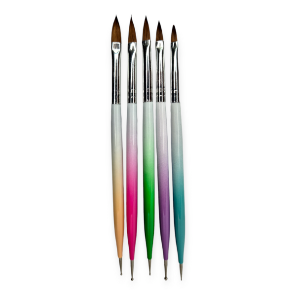 Acrylic Brush Set & Dotting Tool in One