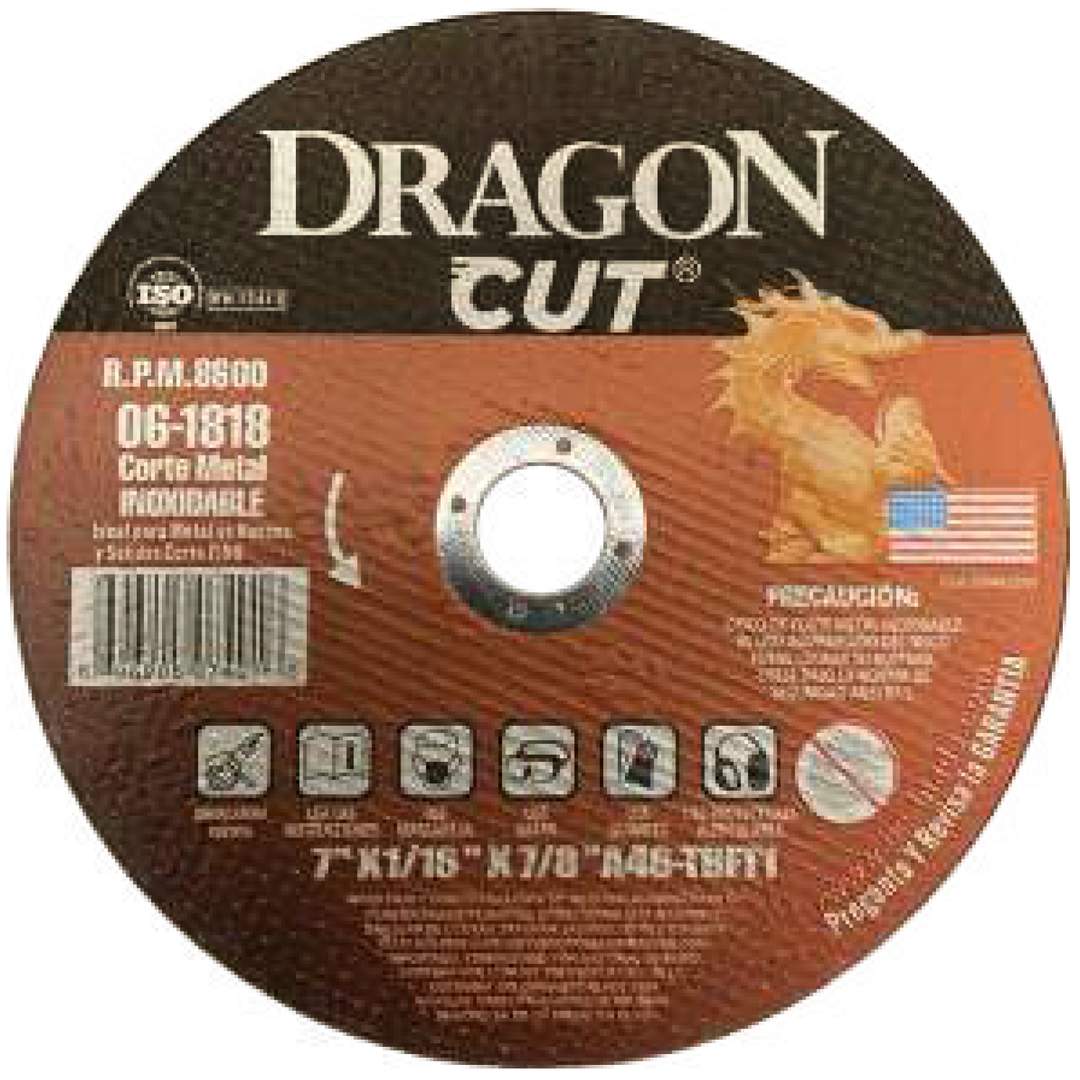 Disco para desbaste 4.5" Dragon Cut