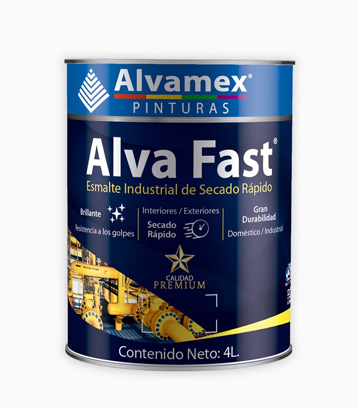 Pintura esmalte industrial secado rapido SR2700 Alvafast Lt