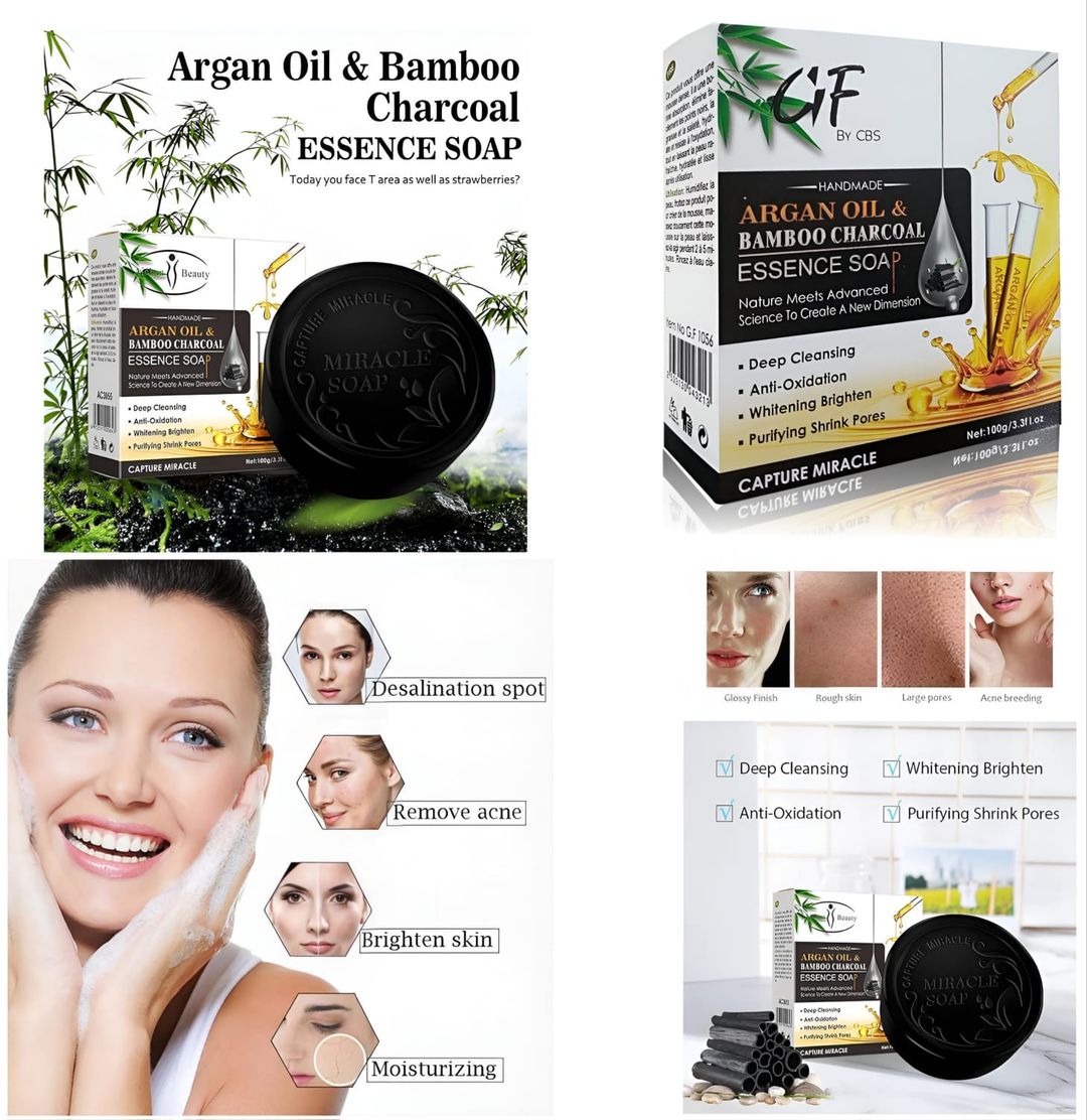 Argan Oil Bamboo Charcoal Soap
