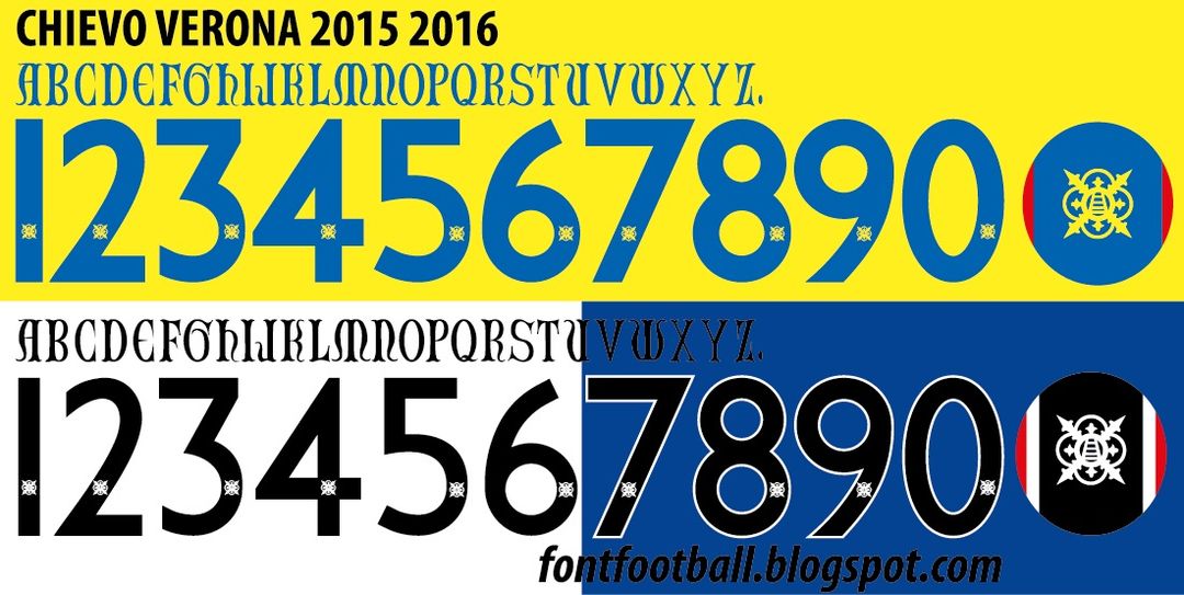 Font Vector Chievo Verona 2015 2016 kit