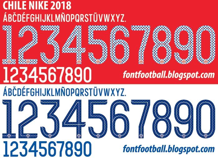 Font Vector China National Team 2018 kit