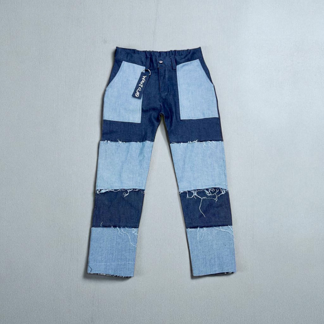 Denim Patched Jeans 