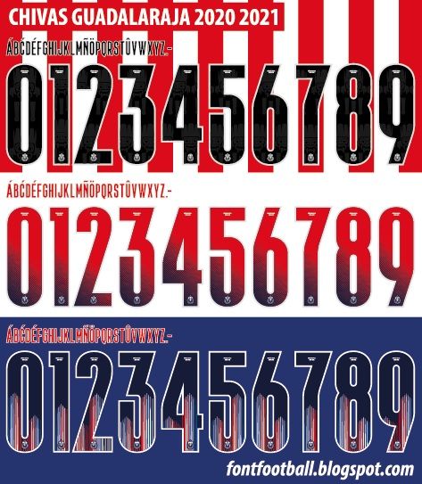 Font Vector Chivas Guadalajara 2020 2021 kit