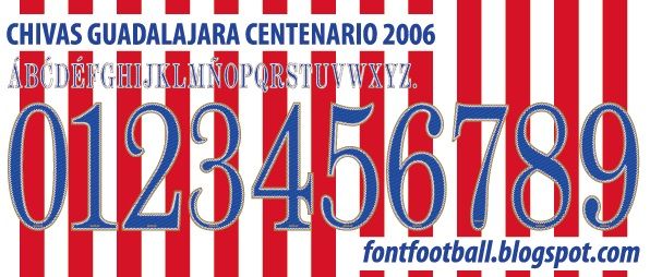 Font Vector Chivas Guadalajara Centenario 2006 kit