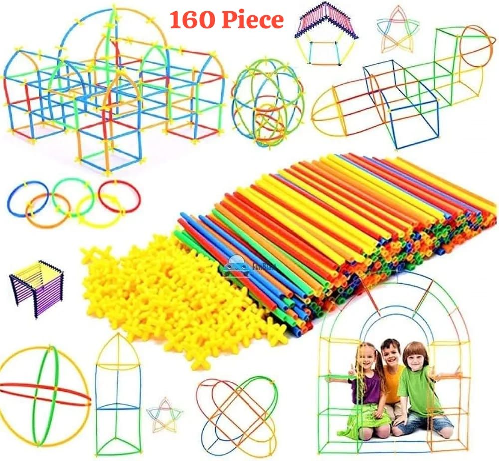 Straw Building Blocks 160 Piece