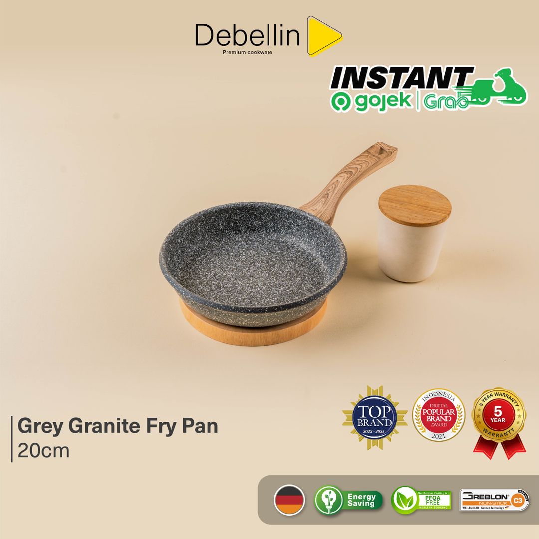 Grey Granite Fry Pan 20 cm