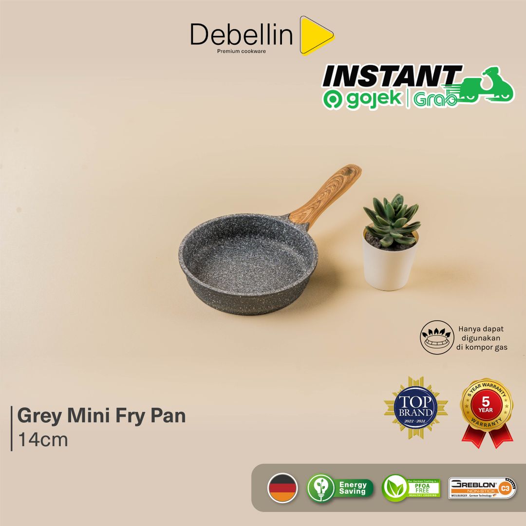 Debellin Grey Granite Mini Fry Pan 14cm