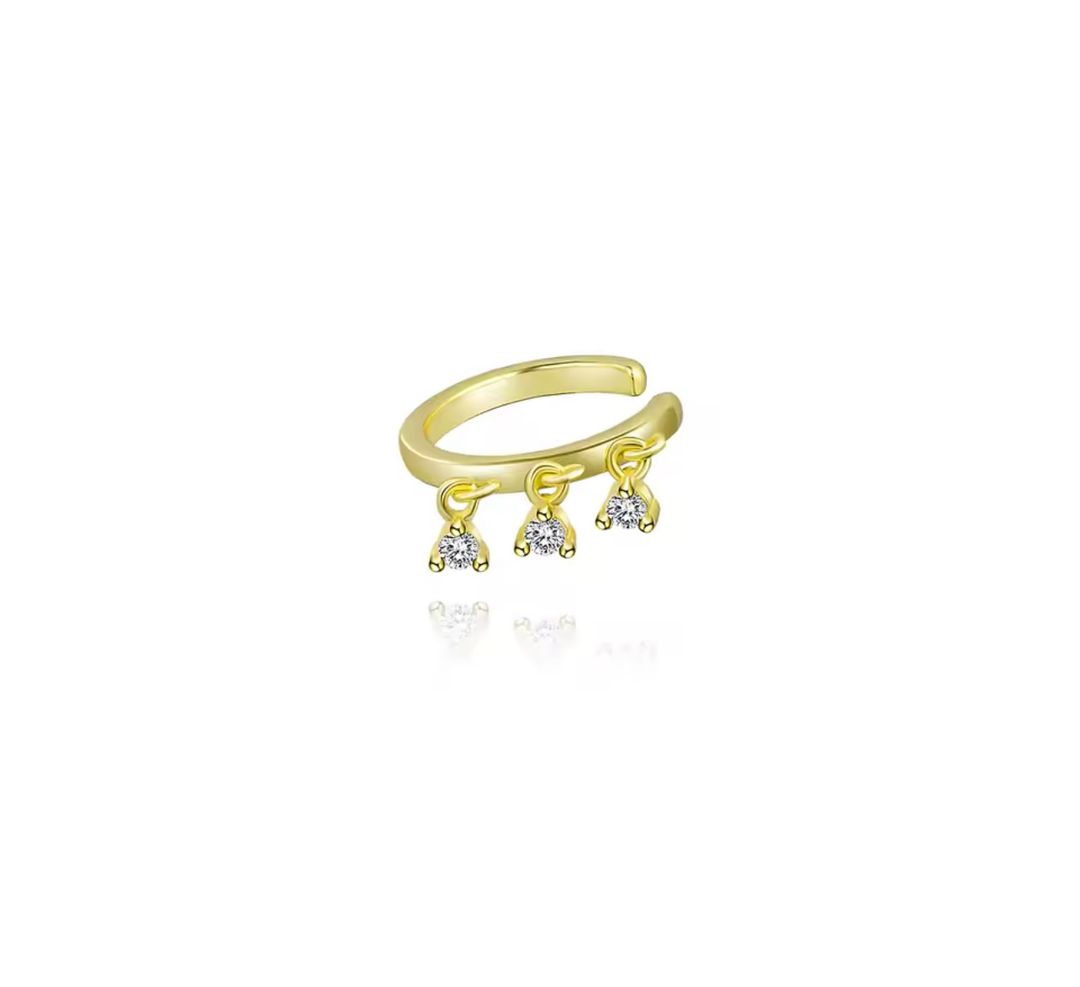 Golden tears earcuff