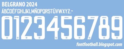 Font Vector Club Atletico Belgrano 2024 kit