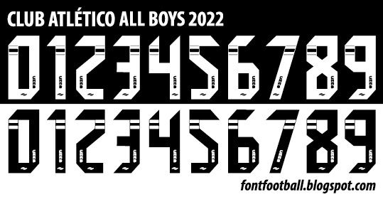 Font Vector Club Atlético All Boys 2022 kit