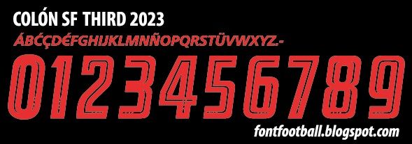 Font Vector Club Atlético Colón Third 2023 kit