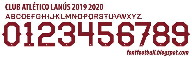 Font Vector Club Atlético Lanús 2019 2020 kit