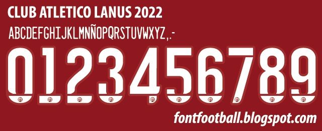 Font Vector Club Atlético Lanús 2022 kit