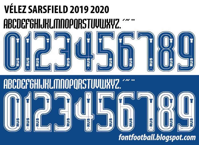 Font Vector Club Atlético Vélez Sársfield 2019 2020 kit