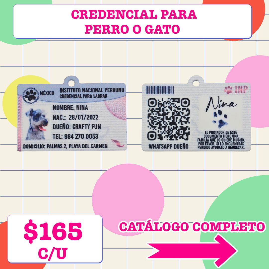 Plaquita credencial