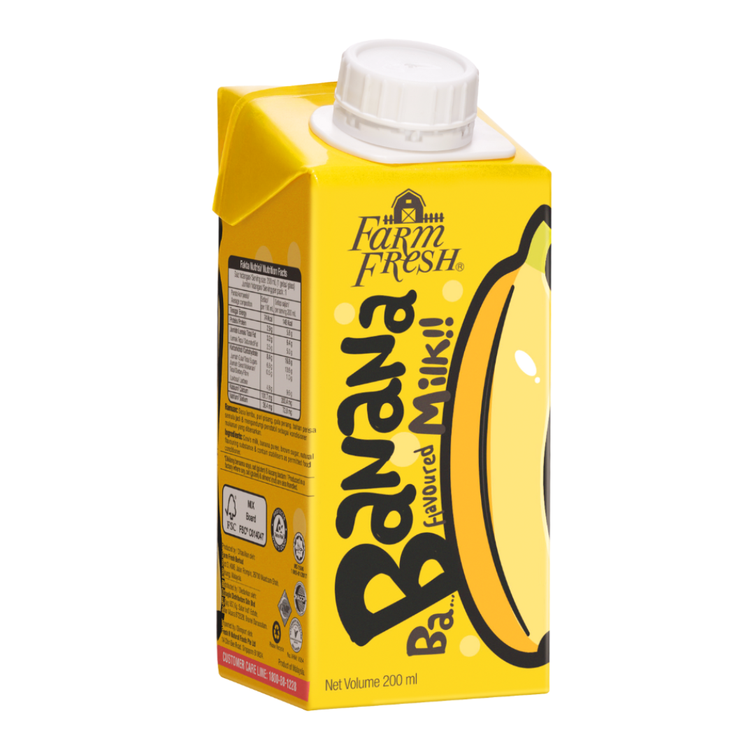 UHT Banana Flavored Milk 200ml