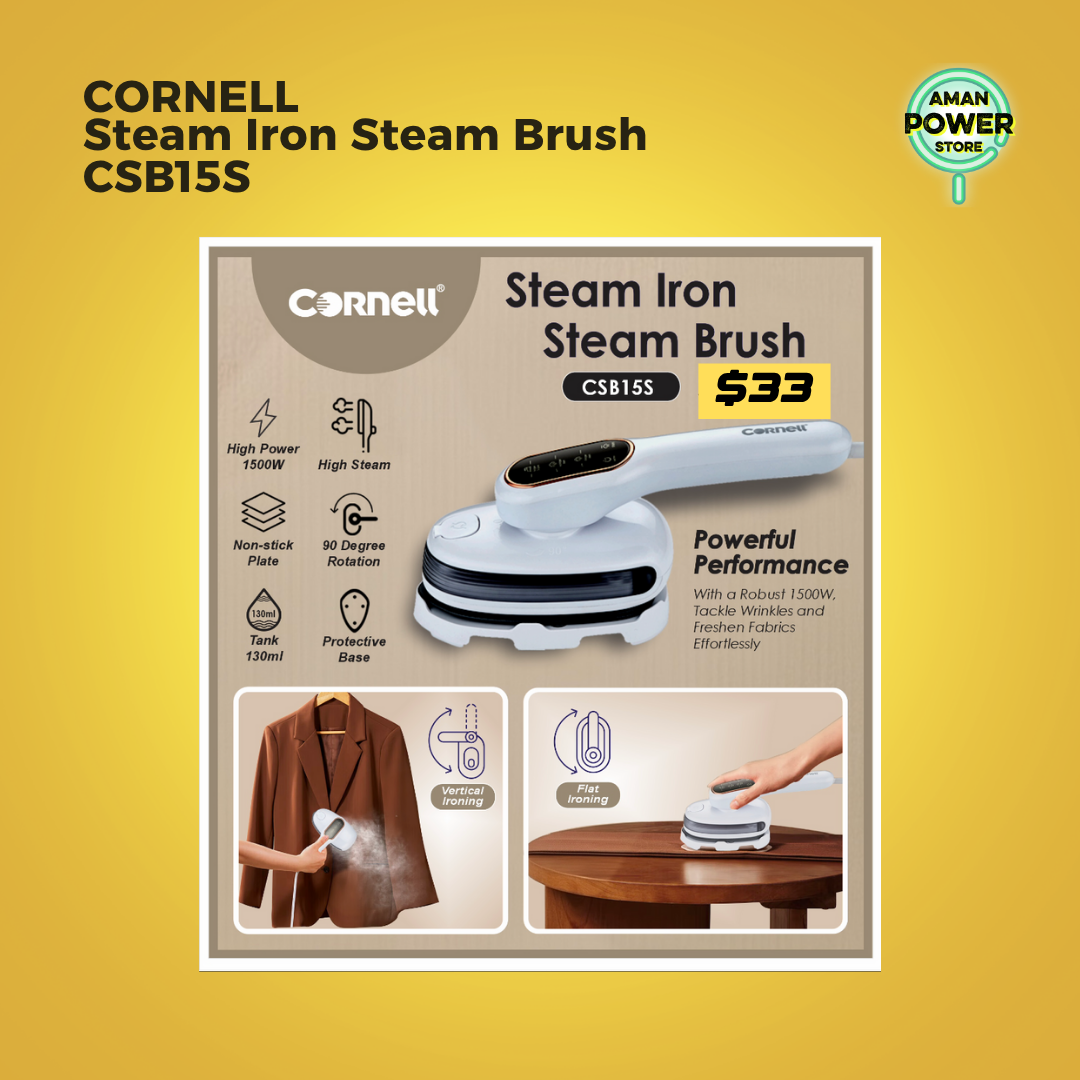 CORNELL STEAM BRUSH IRON CSB15S