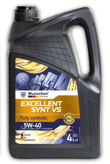 Wunscher Germay ExcellentSynt 5W40 A3/B4  Fully Syn Engine Oil 4L