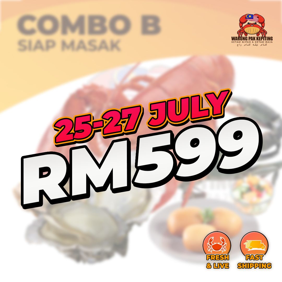 【Limited】Seafood Party Combo B RM599 – Lobster, Ketam, Oyster & More
