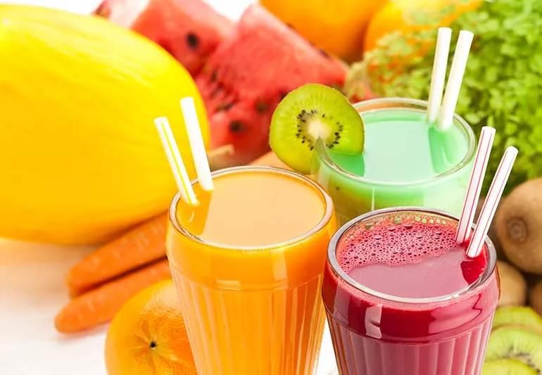 Fruit juices per cup