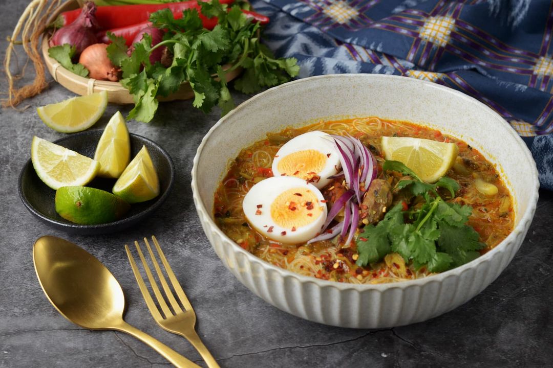Fish and Rice noodle soup | Mohinga