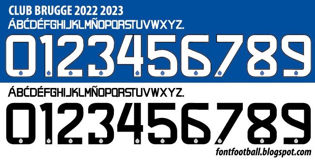 Font Vector Club Brugge 2022 2023 kit