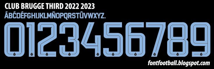 Font Vector Club Brugge Third 2022 2023 kit