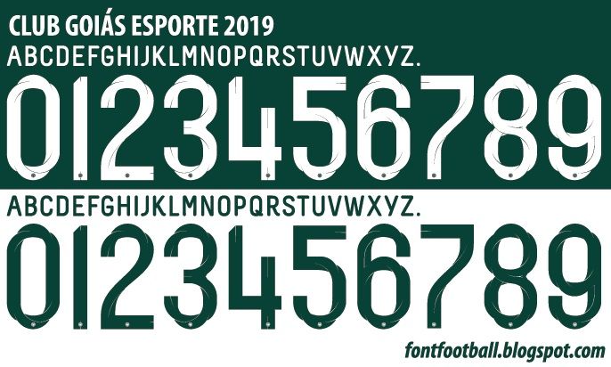 Font Vector Club Goiás Esporte 2019 kit