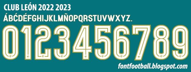 Font Vector Club León 2022 2023 kit