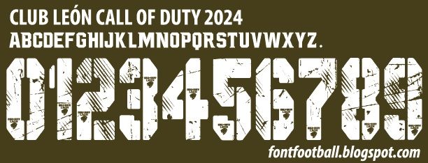 Font Vector Club León Call of Duty 2024 kit