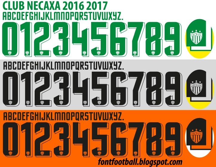 Font Vector Club Necaxa 2016 2017 kit
