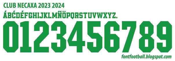 Font Vector Club Necaxa 2023 2024 kit
